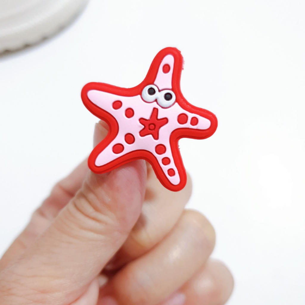 Phụ kiện hkdesign/ nút gắn dép 2D nhựa hoạt hình nhiều mẫu dễ thương