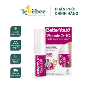 Xịt vitamin D+K2 Better You cho bé từ 1 tuổi ( 15ml)