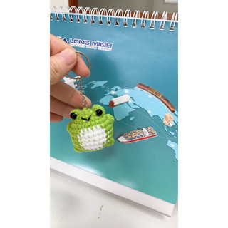 móc khoá bé nấm,len handmade