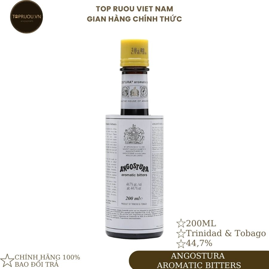 Rượu Whisky TOP RƯỢU - Angostura Bitters 200ml - hàng thật - giao nhanh