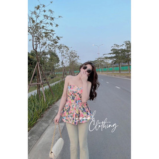 Áo quây bo chun lưng nhiều màu