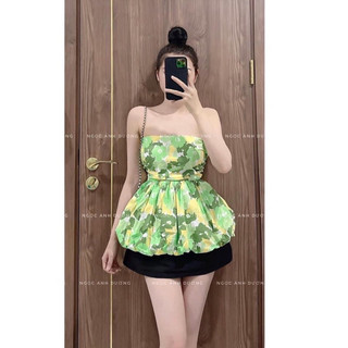 Áo quây bo chun lưng nhiều màu