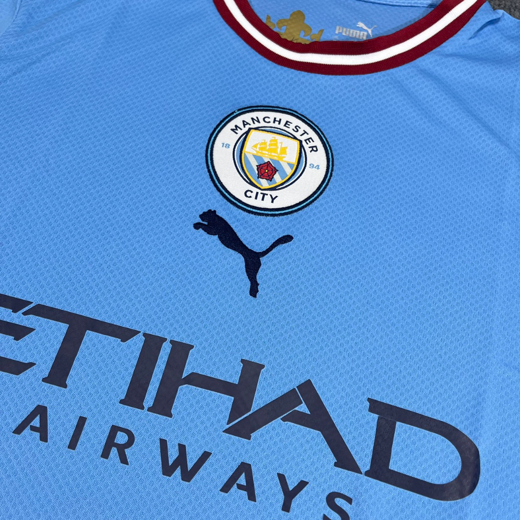 Mẫu Sân Nhà Quần Áo Bóng Đá CLB Manchester City 2023-2024  - Chuẩn Mẫu Thi Đấu 99%- Vải Thái