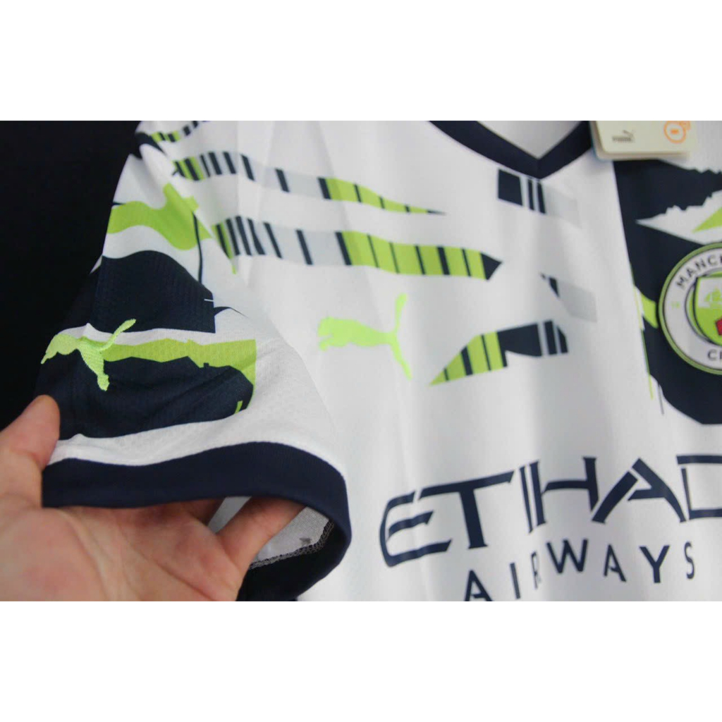 Mẫu Sân Nhà Quần Áo Bóng Đá CLB Manchester City 2023-2024  - Chuẩn Mẫu Thi Đấu 99%- Vải Thái