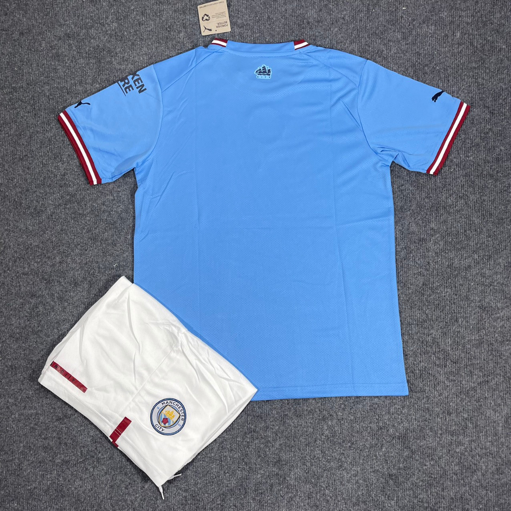 Mẫu Sân Nhà Quần Áo Bóng Đá CLB Manchester City 2023-2024  - Chuẩn Mẫu Thi Đấu 99%- Vải Thái