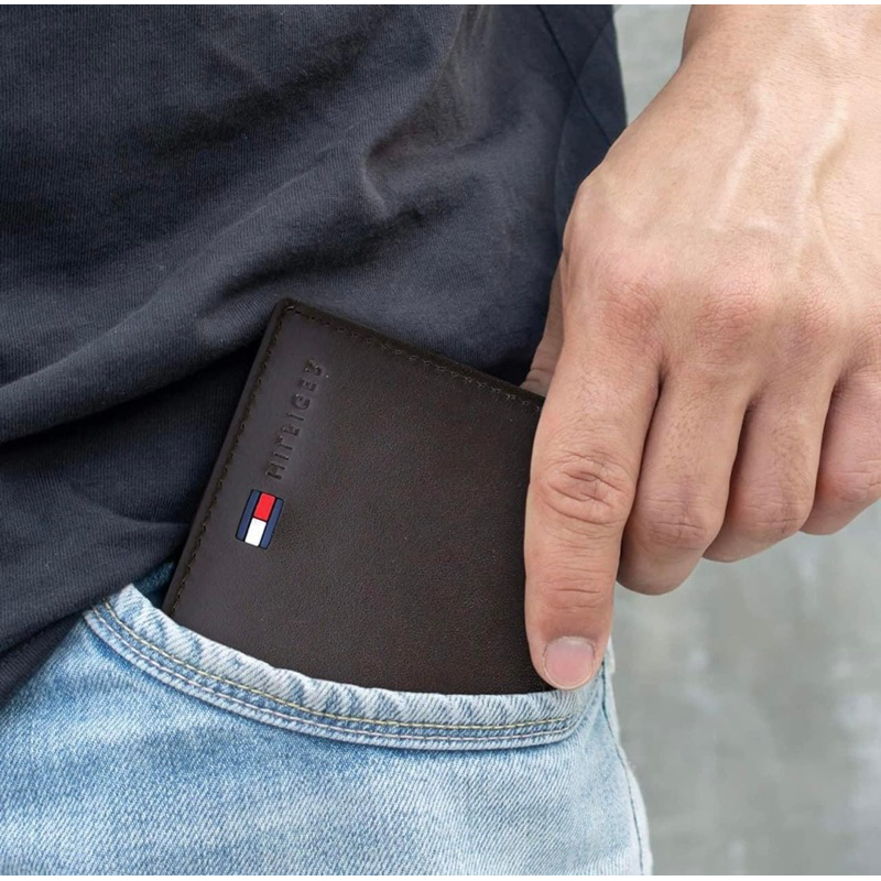 Ví Tommy Hilfiger Da bò - Mua US có bill