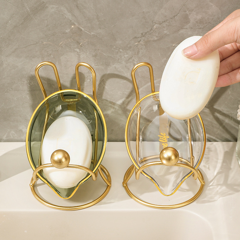 Khay Đựng Xà Bông Thoát Nước, Kệ Xà Phòng Rửa Tay Để Phòng Tắm, Nhà Bếp Decor Sang Trọng