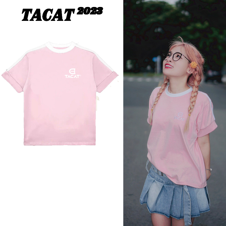 Áo Thun T7 - Baby Tee Phối màu ,Baby Tee  TACAT 100% Cotton local brand chính hãng