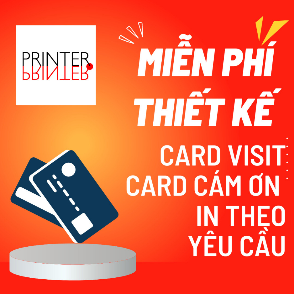 In và thiết kế card theo yêu cầu,card cám ơn, card visit,.... chất giấy C300 in offset chất lượng cao