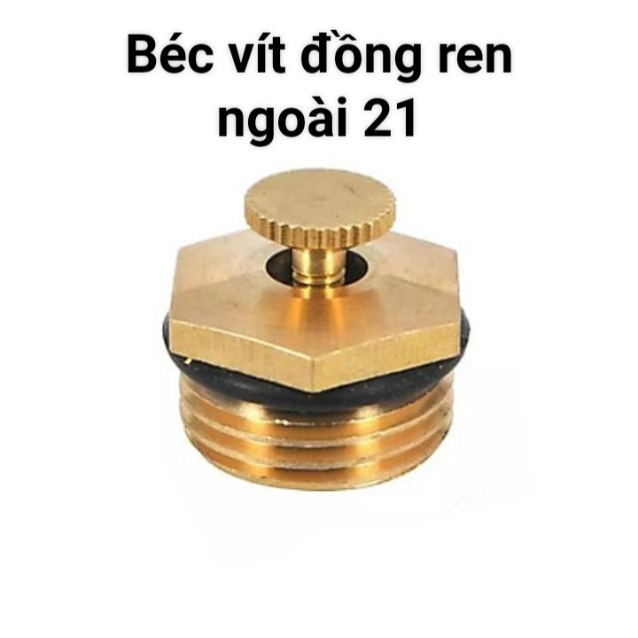 Béc vít phun sương ren ngoài 21, béc vít phun sương 360 độ chỉnh được lưu lượng và phun ngang, phun cao
