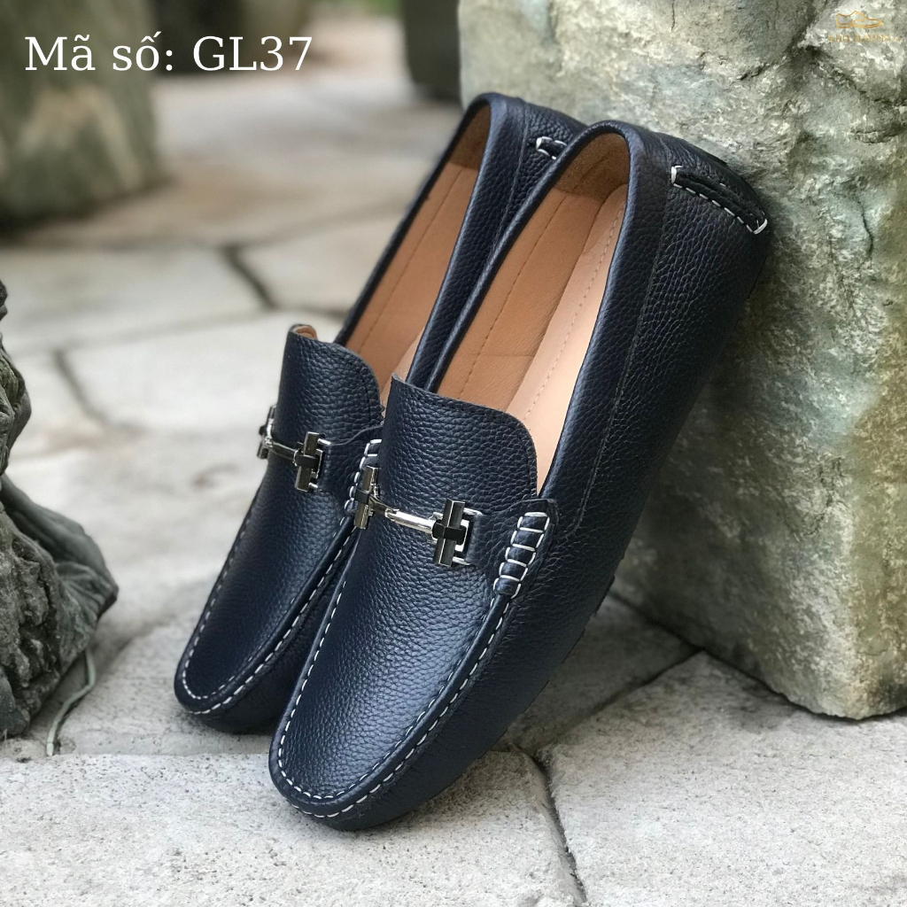Giày lười nam Alo Davin Da Bò Cao Cấp GL37