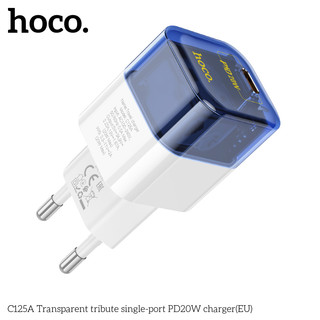 Cóc sạc nhanh 20w hoco c125a kiểu trong suốt lộ mạch chính hãng