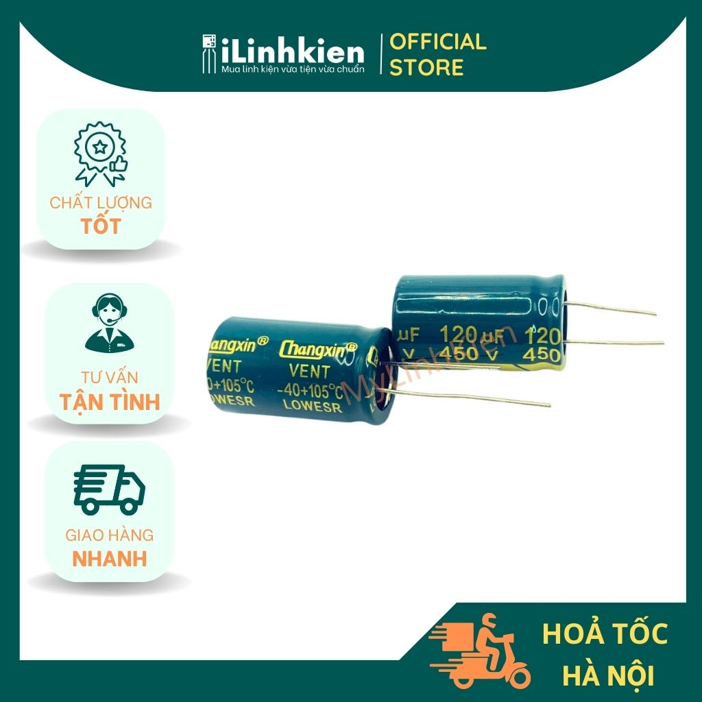 Tụ hoá 450V 100uF-150uF hính hãng Jcon chất lượng cao