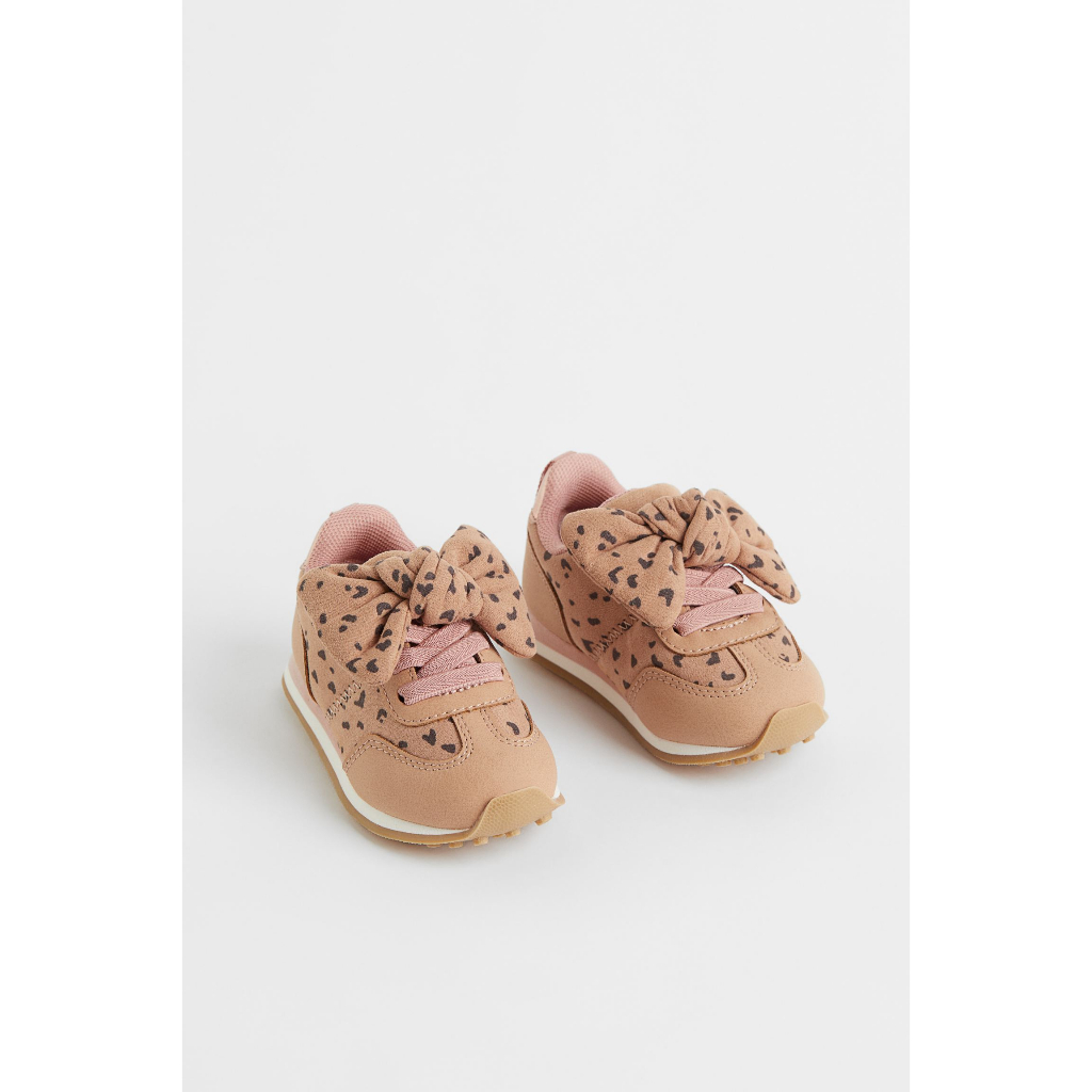 Giày nâu da báo bé gái H&M size 20/21