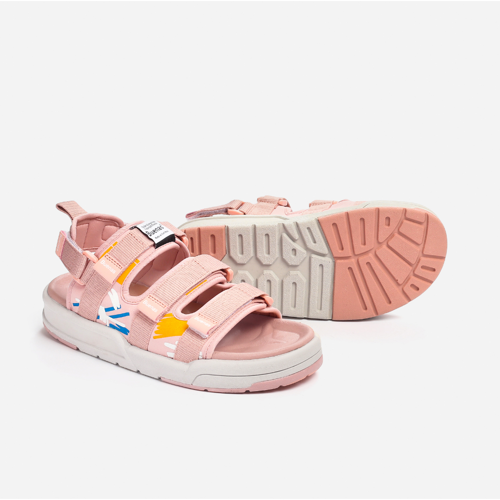 Sandal Buenas 6818 CRAYON quai ngang trẻ trung - dép quai hậu nam nữ học sinh đi học