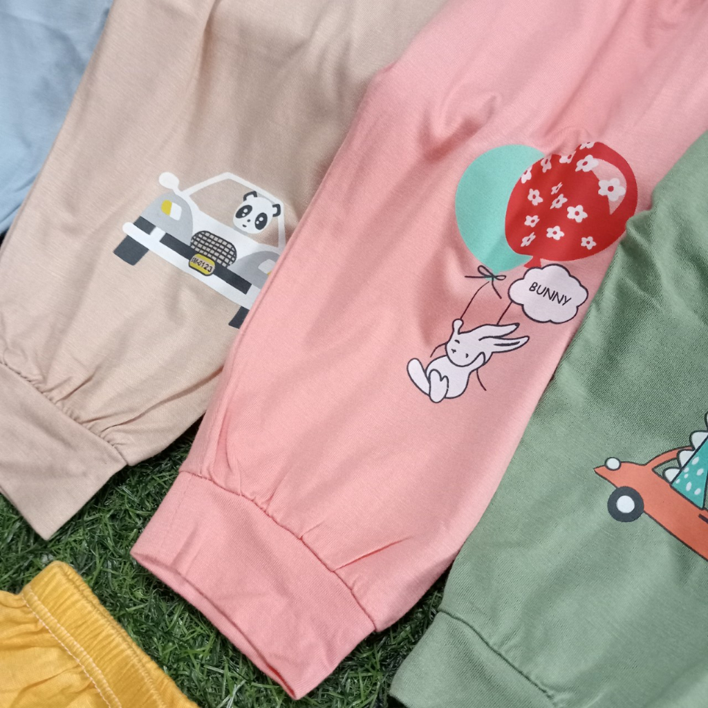 Quần Dài Thun Lạnh In Hình / Quần Dài Trơn Không Họa Tiết Cho Bé Trai Bé Gái