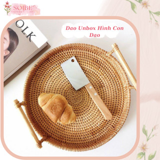 Dao rọc giấy mini hình con dao dùng unbox,cắt bánh ngọt decor trang trí siêu cute soibe'