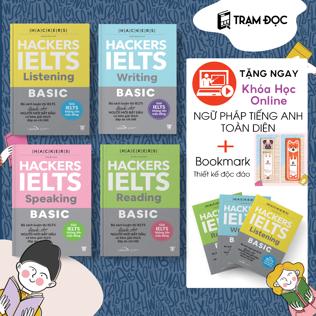 Sách - Hacker Ielts Basic (Lẻ tùy chọn)