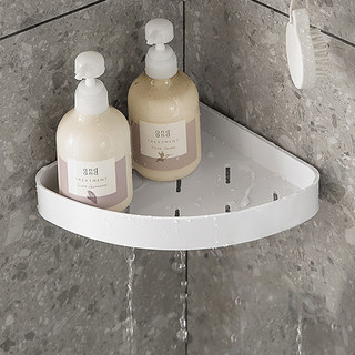 Kệ góc nhà tắm dán tường Living C, kệ tam giác dán tường chịu lực 5kg, chất liệu cao cấp
