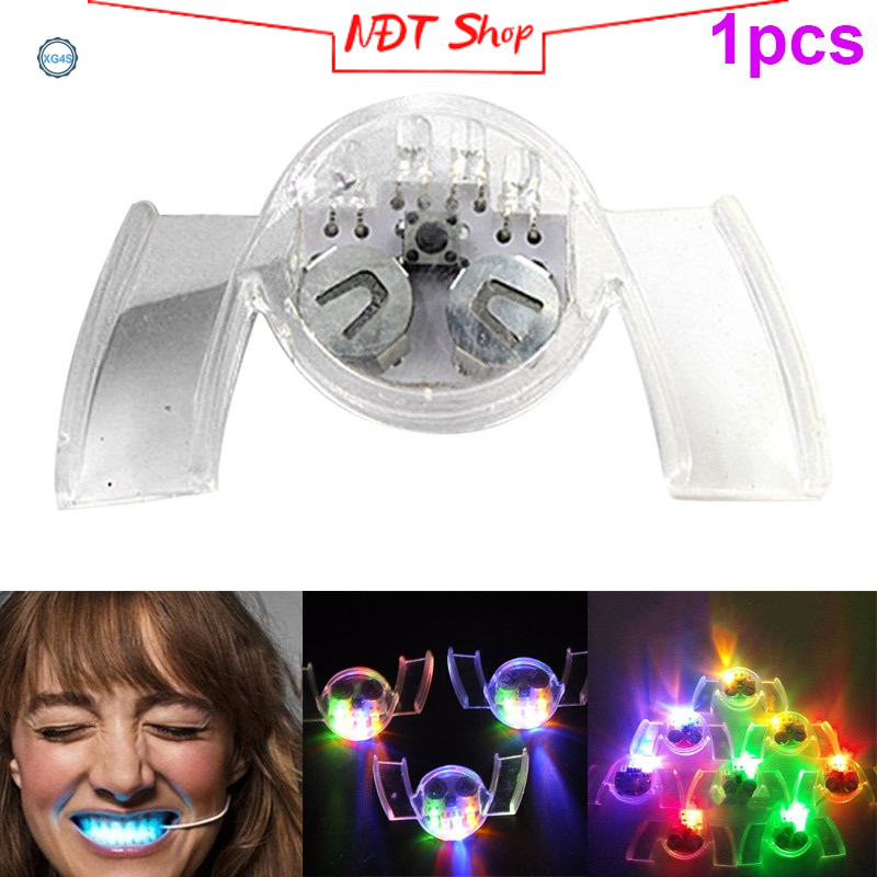 Đèn gắn răng phát sáng đèn led, niềng răng phát sáng đèn led nhiều màu chất liệu Silicone