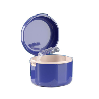  Hộp NGÂM và VỆ SINH khay niềng răng duy trì khay tẩy trắng hàm tháo lắp Smile Care - 2 lớp 