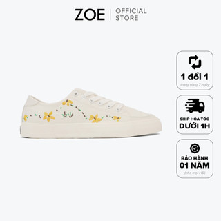 Giày Sneaker Vải Canvas Thêu Hoa Cúc Chang'e Flower SK002 / ZOE OFFICIAL