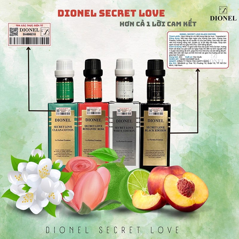 Nước Hoa Vùng Kín Dionel Secret Edition 5ml (Che tên sản phẩm khi giao hàng)