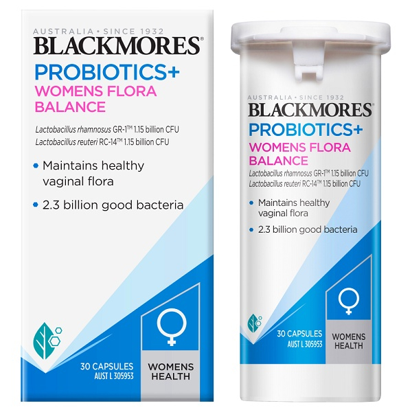 Viên uống phục hồi vệ sinh âm đạo Blackmores Probiotics Women Flora Balance 30 viên