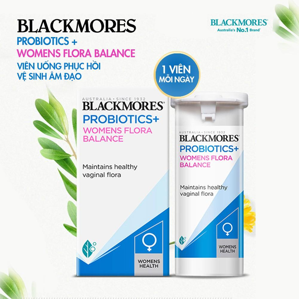 Viên uống phục hồi vệ sinh âm đạo Blackmores Probiotics Women Flora Balance 30 viên