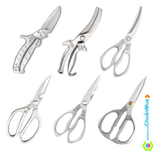 Kéo Bếp Đa Năng Chuyên Dụng Cắt Xương Chế Biến Thực Phẩm ( Kéo Cắt BBQ Nhà Hàng Cao Cấp Thép Không Gỉ Nội Địa Nhật)