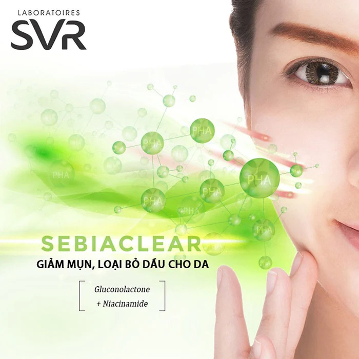 Sữa Rửa Mặt SVR Cho Da Dầu Mụn SVR Sebiaclear Gel Moussant 55ml-200ml-400ml Loại Bỏ Tế Bào Da Chết SRM