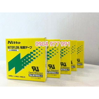 Băng dính vải chịu nhiệt teflon nitto 973ul-s 13mm, 19mm, 25mm, 38mm, 50mm
