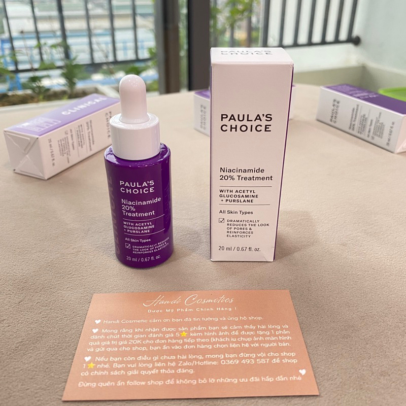 Tinh chất THU NHỎ LỖ CHÂN LÔNG - 𝗖𝗟𝗜𝗡𝗜𝗖𝗔𝗟 𝗡𝗜𝗔𝗖𝗜𝗡𝗔𝗠𝗜𝗗𝗘 10% và 𝟮𝟬%