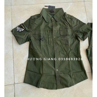 Áo sơ mi nữ thời trang lính cao cấp