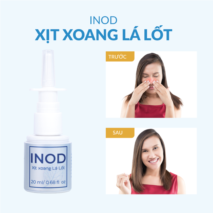 Inod xịt xoang lá lốt 20ml