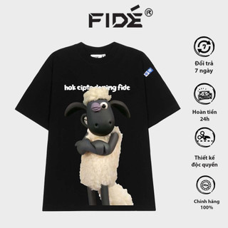 Áo thun FIDE Cừu shaun phông unisex nam nữ form rộng cổ tròn ulzzang SHAUN 17