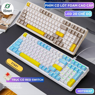 Bàn Phím Cơ Gaming K3 Max Led 20 Chế Độ Trục Cơ Red Switch Có Hotswap Lót Foam Cách Âm 2 Lớp Gõ Siêu Êm