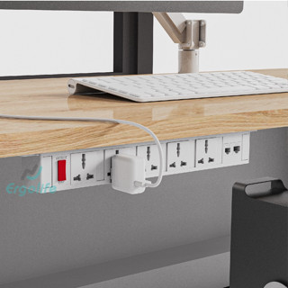 Ổ điện đa năng treo dưới bàn OEXH304 - Ergolife