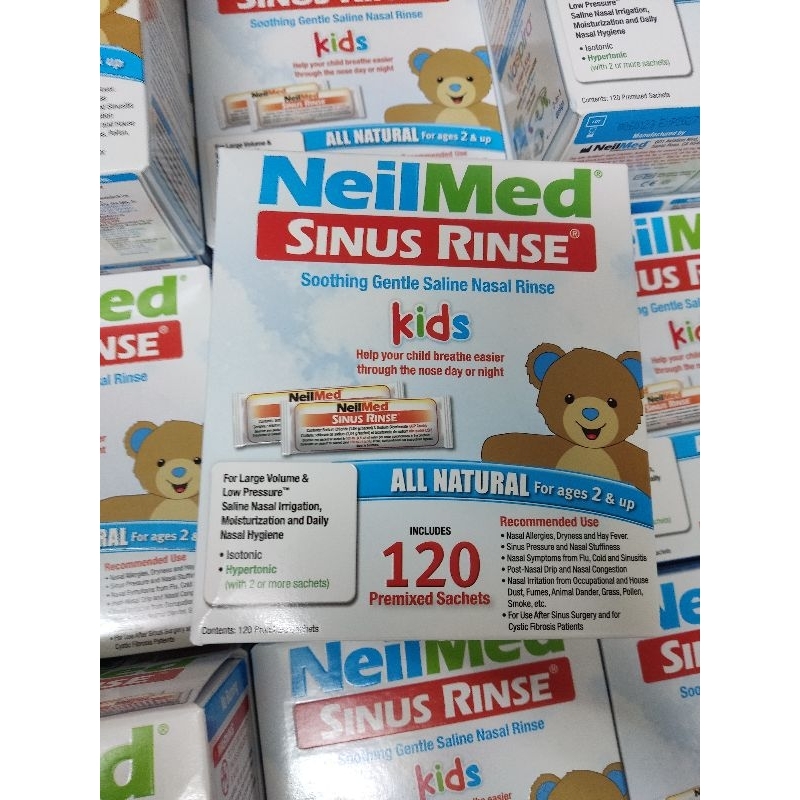 Muối rửa mũi neilmed kid 120 gói mẫu mới