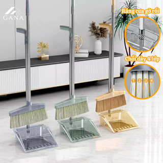 Bộ chổi quét nhà kèm hót rác 2 trong 1 đa năng, gấp gọn tiện lợi chất liệu ABS bền đẹp chống mài mòn.