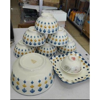 BỘ BÁT ĐĨA 10 MÓN SỨ CAO CẤP BÁT TRÀNG