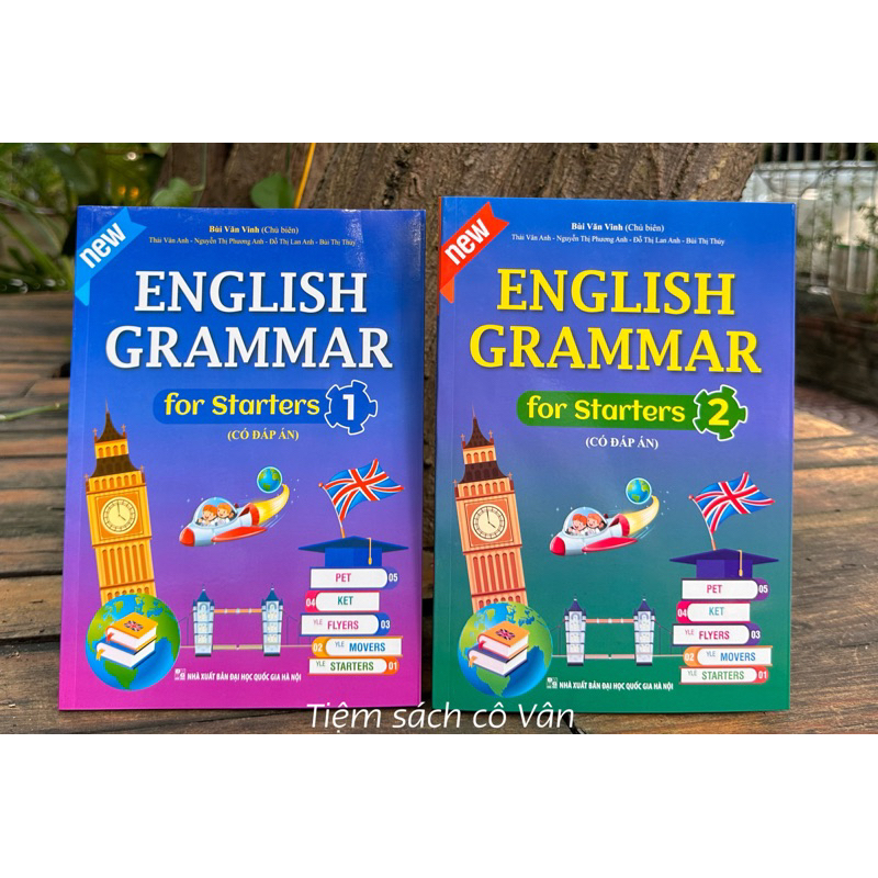Sách - Combo 2 cuốn English Grammar for starters 1 + 2 ( có đáp án)