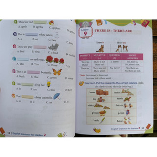 Sách - Combo 2 cuốn English Grammar for starters 1 + 2 ( có đáp án)