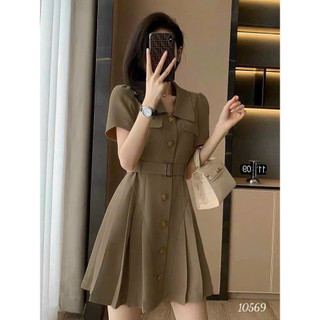 Đầm dạng vest kèm thắt lưng thiết kế hiện đại sang trọng có bigsize 71kg