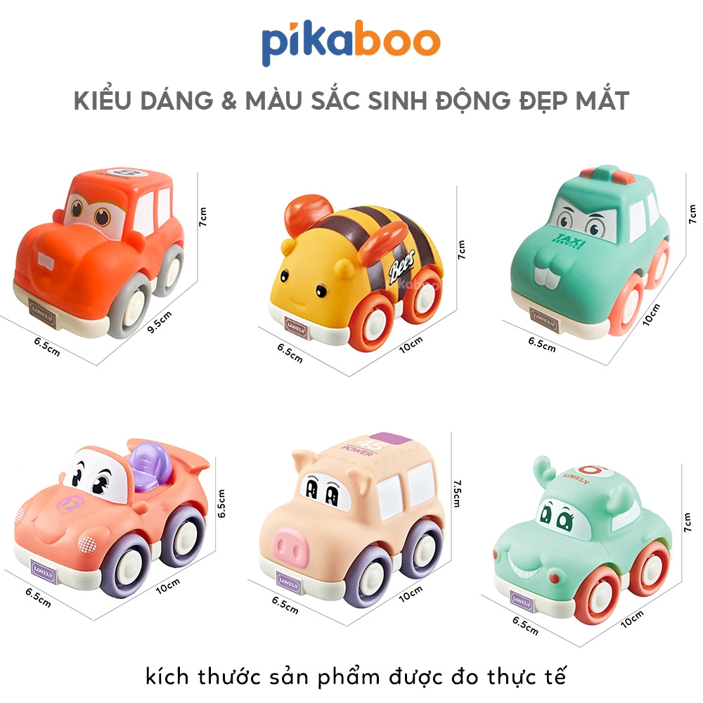 Đồ chơi xúc xắc lục lạc Pikaboo mẫu mã đa dạng màu sắc phong phú giúp kích thích thị giác chất liệu nhựa an toàn