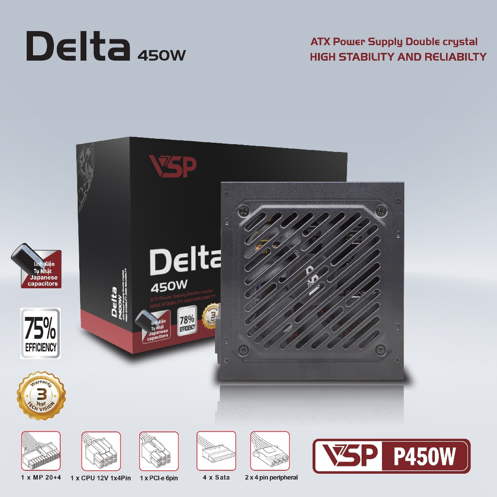 NGUỒN VSP DELTA P450W