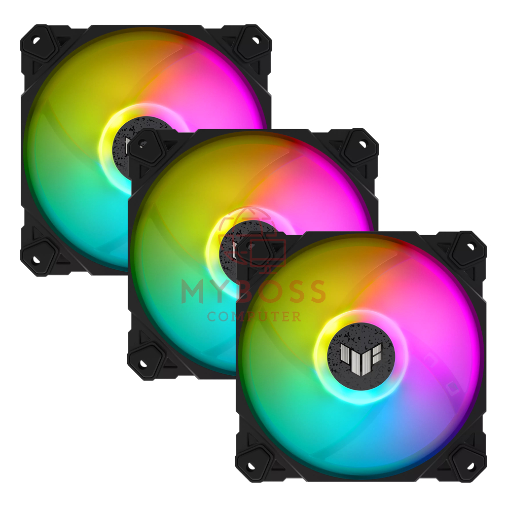 Fan Tản Nhiệt ASUS TUF Gaming TF120 ARGB - Kit 3 Fan kèm HUB Bảo Hành 24 Tháng Chính Hãng