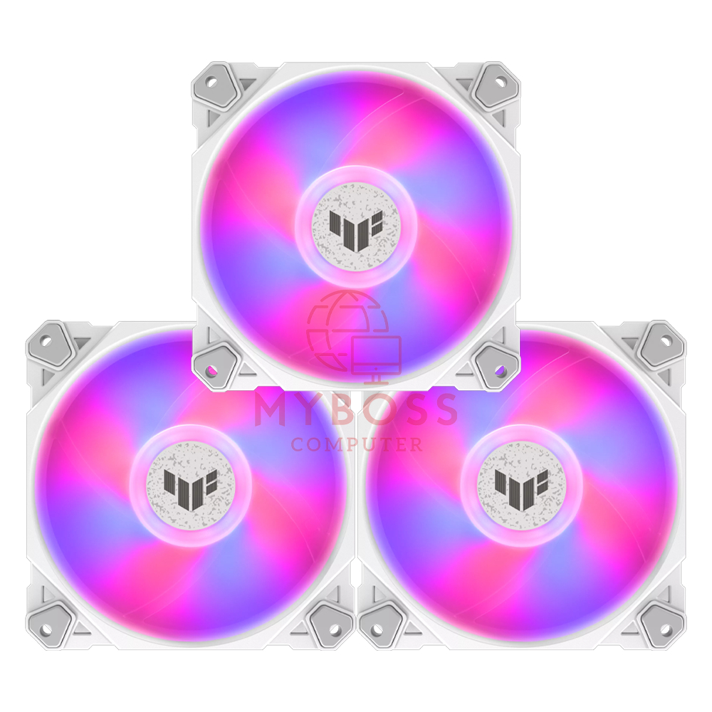 Fan Tản Nhiệt ASUS TUF Gaming TF120 ARGB - Kit 3 Fan kèm HUB Bảo Hành 24 Tháng Chính Hãng