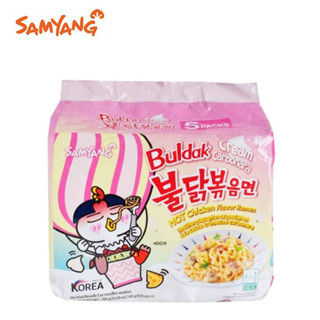 MÌ GÀ CAY SAMYANG CREAM CARBONARA LỐC 5 GÓI
