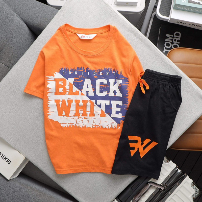 Bộ quần áo ngắn tay bé trai size đại cồ từ 28-65kg